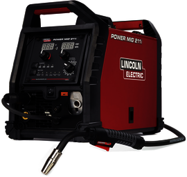 Lincoln Electric POWER MIG 211i Single Phase MIG Welder With 120 - 230 Input Voltage, 211 Amp Max Output, Dual Input Voltage And Accessory Package