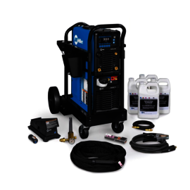 Miller Dynasty 300 TIG Welder With 208 - 600 Input Voltage, 300 Amp Max Output, Auto-Line Technology, Pro-Set Technology, Wireless Foot Control, Running Cart And Accessory Package