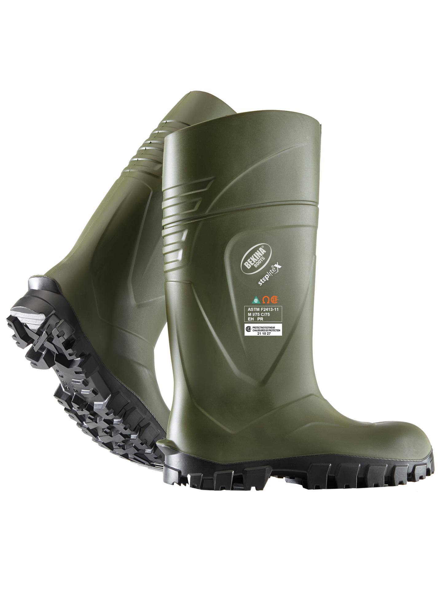 Viking Bekina Steplite Boots, Steel Toe & Plate, Green
