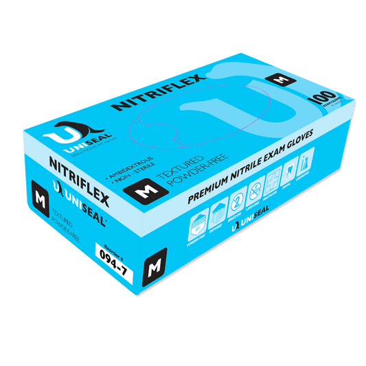 Uniseal-Nitrile Exam Gloves - Nitrile Powder-Free 5MIL