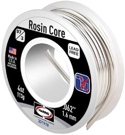 Harris® 0.062" Tin Copper Lead-Free Rosin Core Solder 1/4 lb / 6 pk Spool on Card / Box