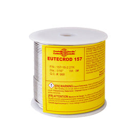 Castolin Eutectic® 1/8'' B32 Sn96 EutecRod 157 Round Silver Brazing Alloy Rod 5 lb Spool