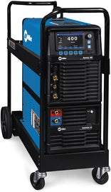 Miller Dynasty 400 TIG Welder With 208 - 575 Input Voltage, 225 Amp Max Output, QuietPulse Noise Reduction, Auto-Line Technology, Runner Cart And Accessory Package