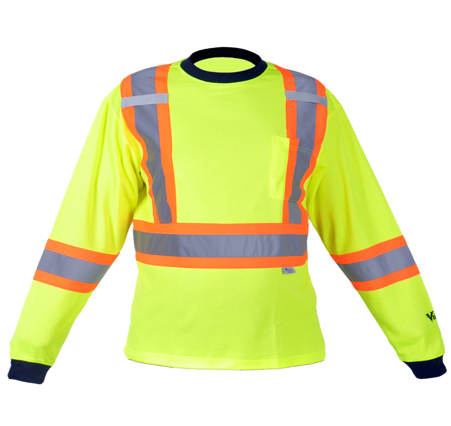 Viking Cotton Lined Long Sleeve Safety Shirt Green