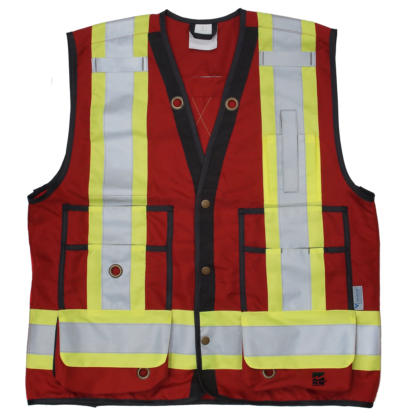 Viking Open Road Surveyor Safety Vest Red