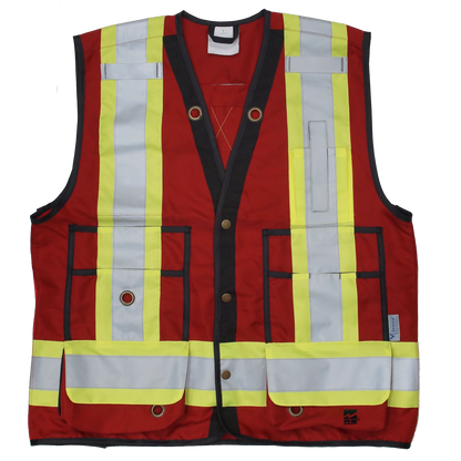 Viking Open Road Surveyor Safety Vest Red