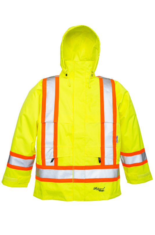 Viking Profj Ourneyman 300D Safety Jkt Green (Csa Config)