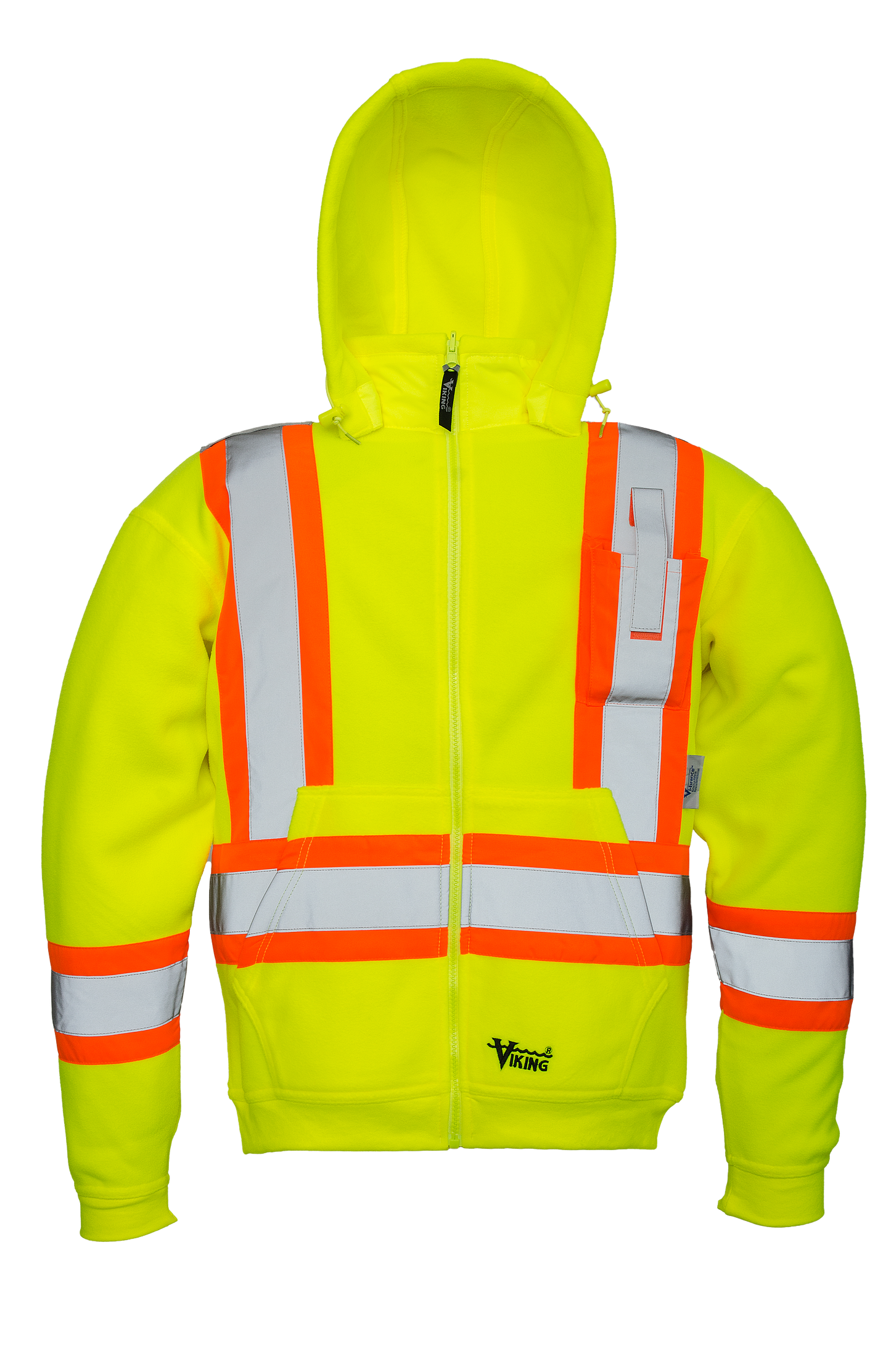 Viking Safety Fleece Hoodie Green (Csa Config)