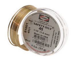 Harris® 3/32" X 36" BAg-5 Safety-Silv® Round High Silver Brazing Alloy Filler Metal 50 toz Tube