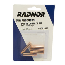 RADNOR™ Bore 14H Series Contact Tip For RADNOR™ Pro 250/400, Tweco® No. 2 And No. 4 MIG Guns
