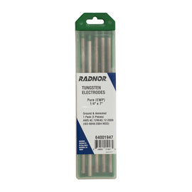 RADNOR™  Pure Tungsten Electrode Ground (10 Per Package)