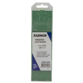 RADNOR™  Pure Tungsten Electrode Ground (10 Per Package)