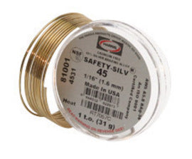 Harris® 1/16" X 18" BAg-36 Safety-Silv® 45T High Silver Brazing Alloy Filler Metal 4 oz Tube