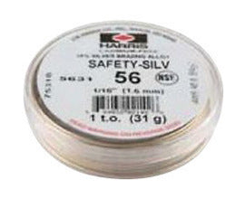 Harris® 1/32" BAg-7 Safety-Silv® Round High Silver Brazing Alloy Filler Metal 5 toz Cup