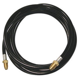 Miller® Weldcraft® 12 1/2' Rubber Black Braided Gas Hose For 310 Amp Water Cooled Crafter™ CS310 Torch